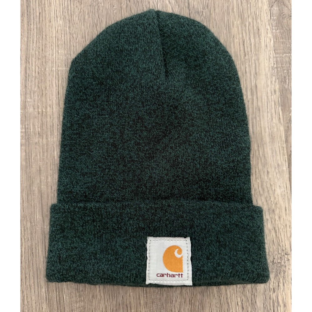 Carhartt A18 Dark Green Watch Hat Beanie One Size S20 2020 Logo Patch